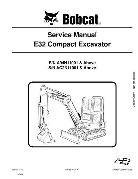 2012 bobcat e32 mini excavator specs|bobcat e32 owners manual.